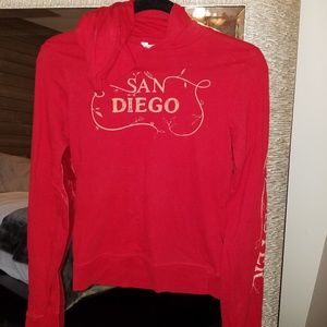 Long sleeved hooded tshirt